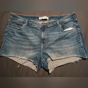 Plus size jean shorts
